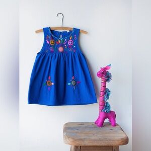 The Global Trunk Jardinita Hand Embroidered Girls Dress
